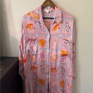 Corey Lynn Calter Pink and Purple Blouse